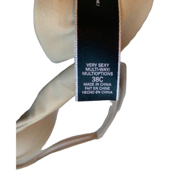 Victoria's Secret Bra 38C Very Sexy Nude Multi-Way Push up beige - Picture 6 of 9